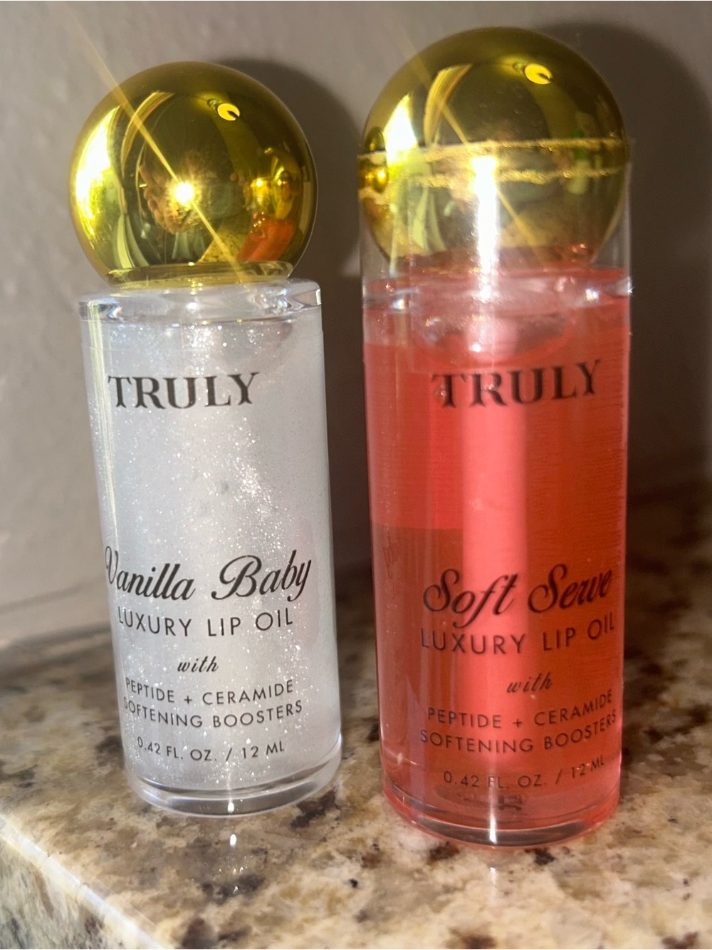 TRULY Bundle - Luxury Lip Oil Duo — vanilla baby & soft serve
